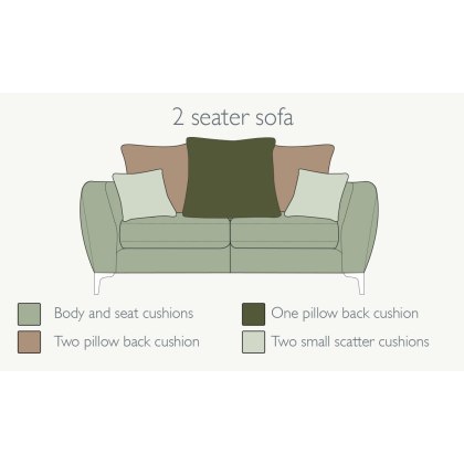 Nova 2 Seater Sofa (Pillow Back) by Alstons Nova 2 Seater Sofa (Pillow Back) by Alstons