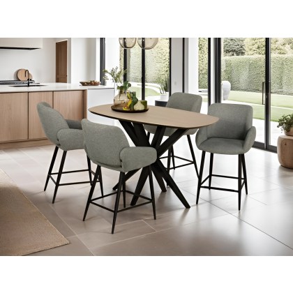 Neville W160 x D80cm Bar Table (Danish Oval Version) by MaxFurn