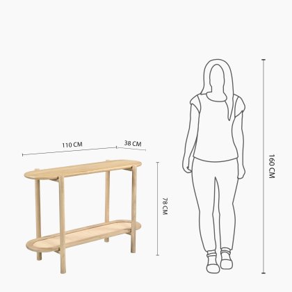 Jonita Rattan Console Table