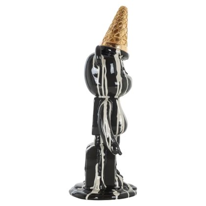 Decorative object Icebear black (Black)