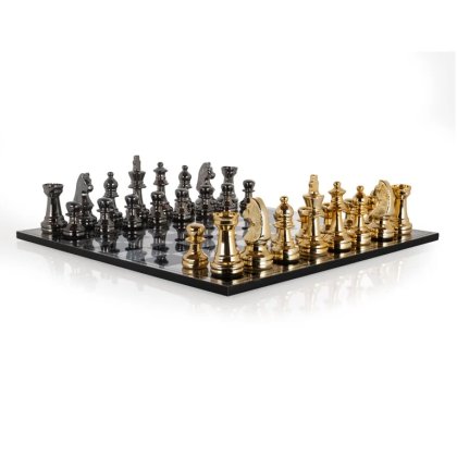 Chessboard Saray (Black/gold)