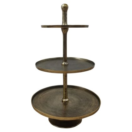 Cake stand Fallstaff 3-plates (Bronze)