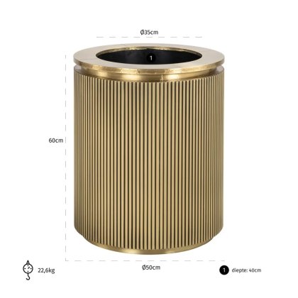Planter Ironville 50 (Brushed Gold)