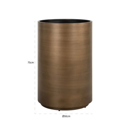 Planter Dira 50 (Brushed Gold)