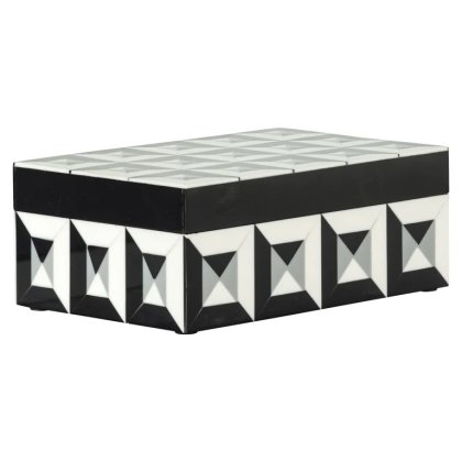Storage Box Licia (Black/white)