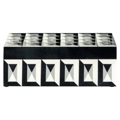 Storage Box Licia Big (Black/white)