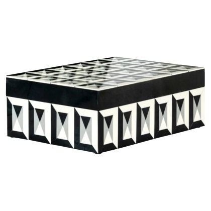 Storage Box Licia Big (Black/white)