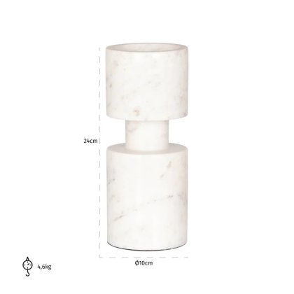Candle holder Melle big (White)