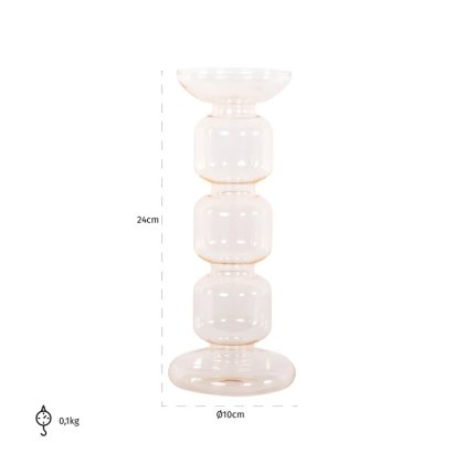 Candle holder Rabia small (Amber)