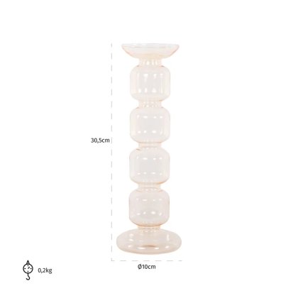 Candle holder Rabia medium (Amber)