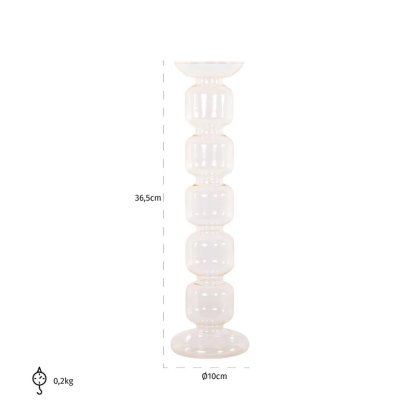 Candle holder Rabia big (Amber)