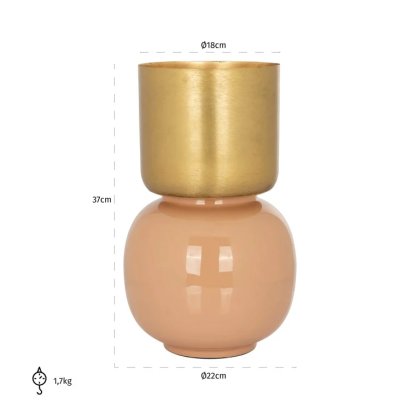 Vase Calla (Brushed Gold)