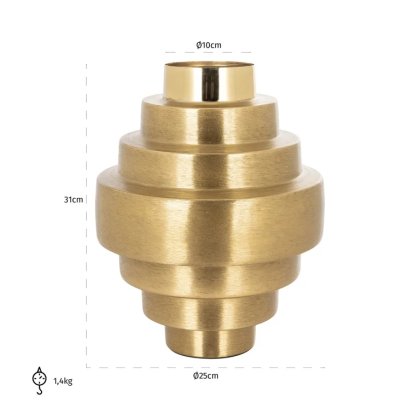 Vase Akelei gold (Gold)