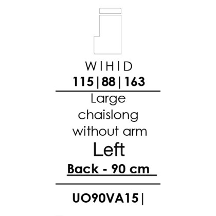 Skandia Large Chaise longue Without Arm (Left) - (UO90VA15)