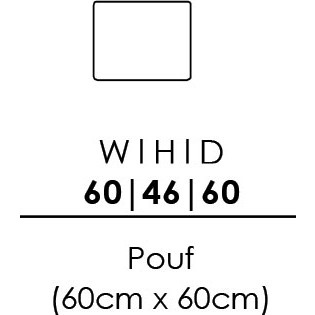 Skandia 60 x 60cm Pouffe (L60)