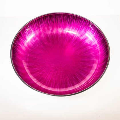 Brushed Pink Fruit Bowl 25cm