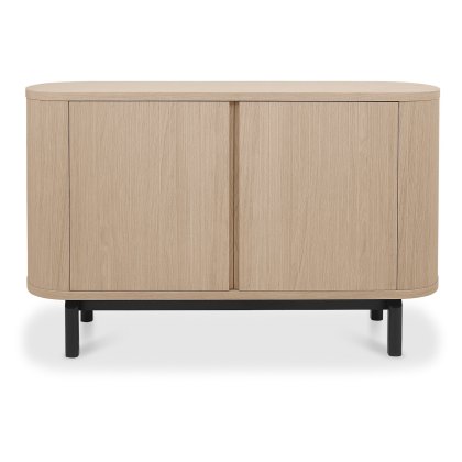 Luma Scandi Oak & Peppercorn Narrow Sideboard