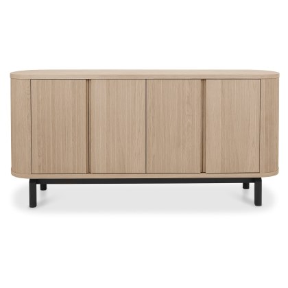 Luma Scandi Oak & Peppercorn Wide Sideboard