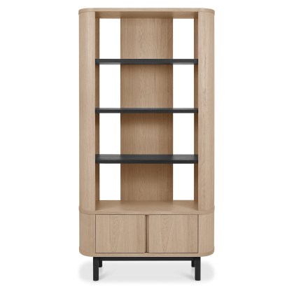 Luma Scandi Oak & Peppercorn Open Display Unit
