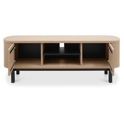 Luma Scandi Oak & Peppercorn Entertainment Unit