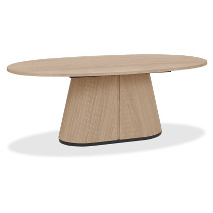 Luma Scandi Oak & Peppercorn 6 Seater Dining Table (200 x 110cm)