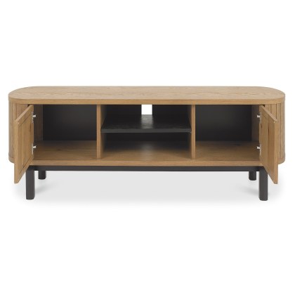 Luma Rustic Oak & Peppercorn Entertainment Unit