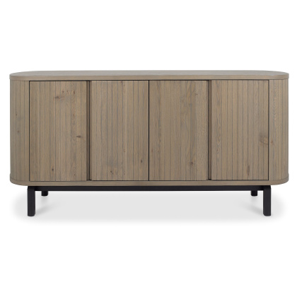 Luma Grey Oiled Oak & Peppercorn Wide Sideboard