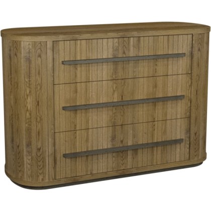 Luma Knotty Oak & Weathered Oak 3 Drawer Chest