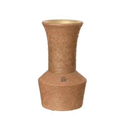 Vase Terracotta Matt with Glitter Gold Lining