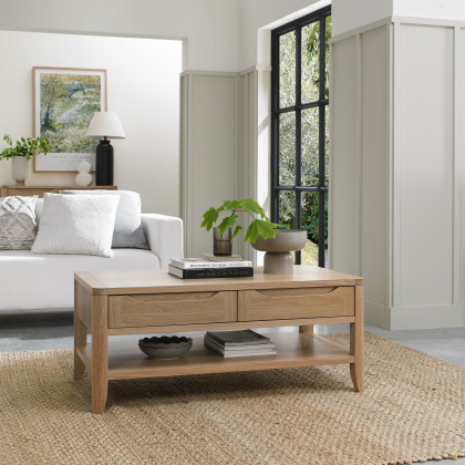 Chester Oak Coffee Table by Bentley Designs