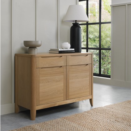 Chester Oak Narrow Sideboard by Bentley Designs