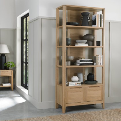 Chester Oak Open Display Unit by Bentley Designs