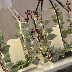 LED Lantern White 15 x 36cms