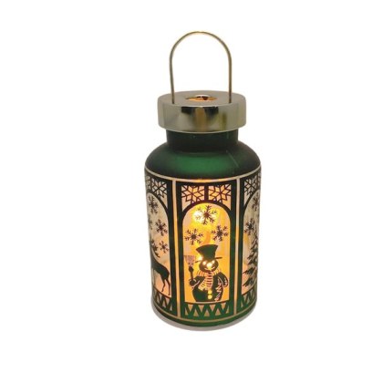 LED Lantern Green 20cm