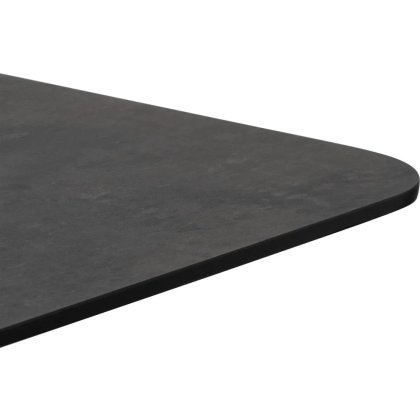 Brest 75 x 75cm Bar Table (92cm High) - Stone Anthracite Top & Gold Frame - by Habufa Brest 75 x 75cm Bar Table (92cm High) - Stone Anthracite Top & Gold Frame - by Habufa