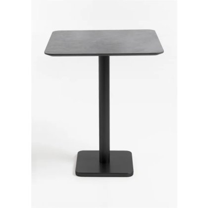 Brest 75 x 75cm Bar Table (92cm High) - Stone Anthracite Top & Black Frame - by Habufa Brest 75 x 75cm Bar Table (92cm High) - Stone Anthracite Top & Black Frame - by Habufa
