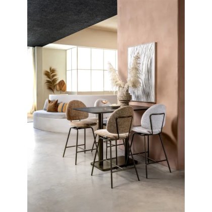 Brest 120 x 75cm Bar Table (92cm High) - Marble Onyx Top & Gold Frame - by Habufa Brest 120 x 75cm Bar Table (92cm High) - Marble Onyx Top & Gold Frame - by Habufa