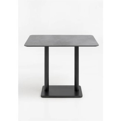 Brest 120 x 75cm Bar Table (92cm High) - Stone Anthracite Top & Black Frame - by Habufa Brest 120 x 75cm Bar Table (92cm High) - Stone Anthracite Top & Black Frame - by Habufa