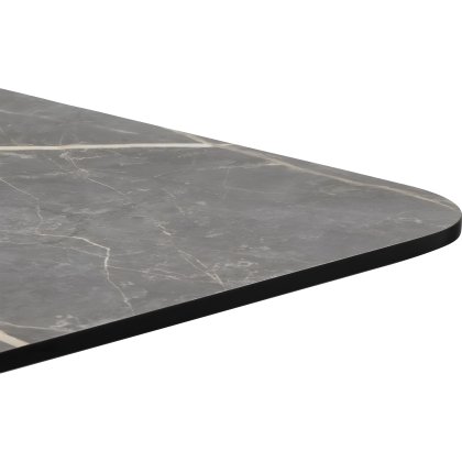 Brest 120 x 75cm Bar Table (92cm High) - Marble Light Grey Top & Gold Frame - by Habufa Brest 120 x 75cm Bar Table (92cm High) - Marble Light Grey Top & Gold Frame - by Habufa
