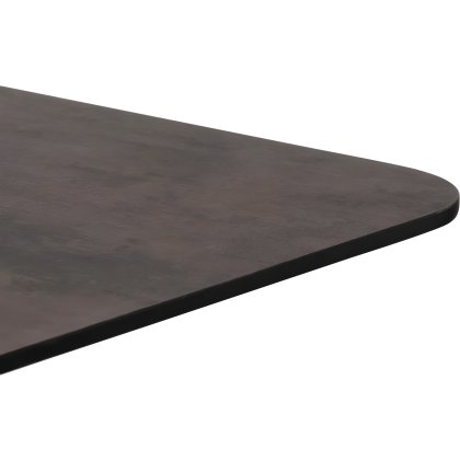 Brest 120 x 75cm Bar Table (92cm High) - Stone Rust Top & Black Frame - by Habufa Brest 120 x 75cm Bar Table (92cm High) - Stone Rust Top & Black Frame - by Habufa