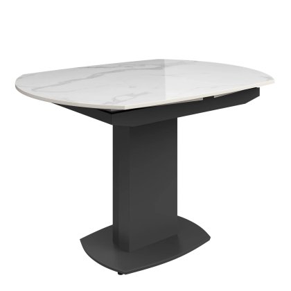 Olivia White Gloss Ceramic 119-179cm Extending Dining Table Olivia White Gloss Ceramic 119-179cm Extending Dining Table