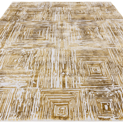 Kuza Portrait Gold Rug by Asiatic