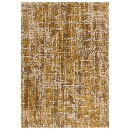 Kuza Abstract Gold Rug by Asiatic