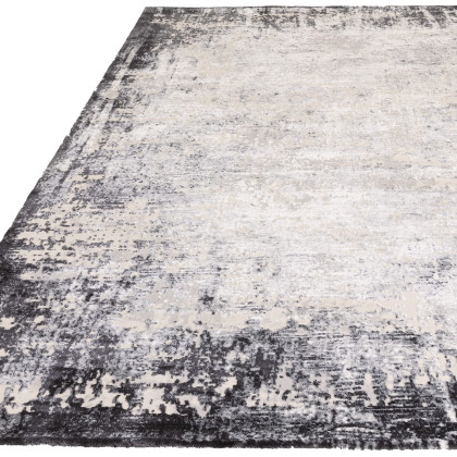 Kuza Border Grey Rug by Asiatic
