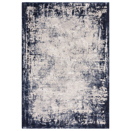 Kuza Border Navy Rug by Asiatic