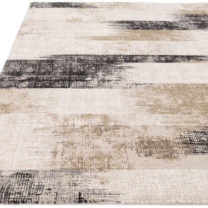 Kuza Lines Beige Rug by Asiatic