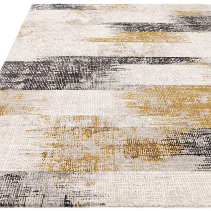 Kuza Lines Gold Rug by Asiatic