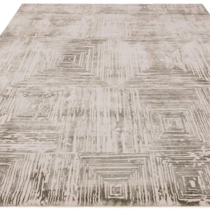 Kuza Portrait Khaki Rug by Asiatic