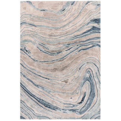 Katherine Carnaby Tuscany Azzuro Marble Rug by Asiatic