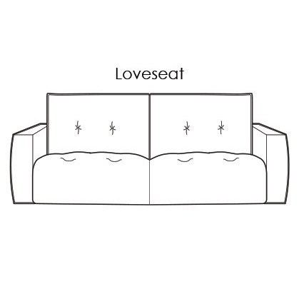 Gravina Loveseat - Slim Arm Version (163cm) by Italia Living Gravina Loveseat - Slim Arm Version (163cm) by Italia Living